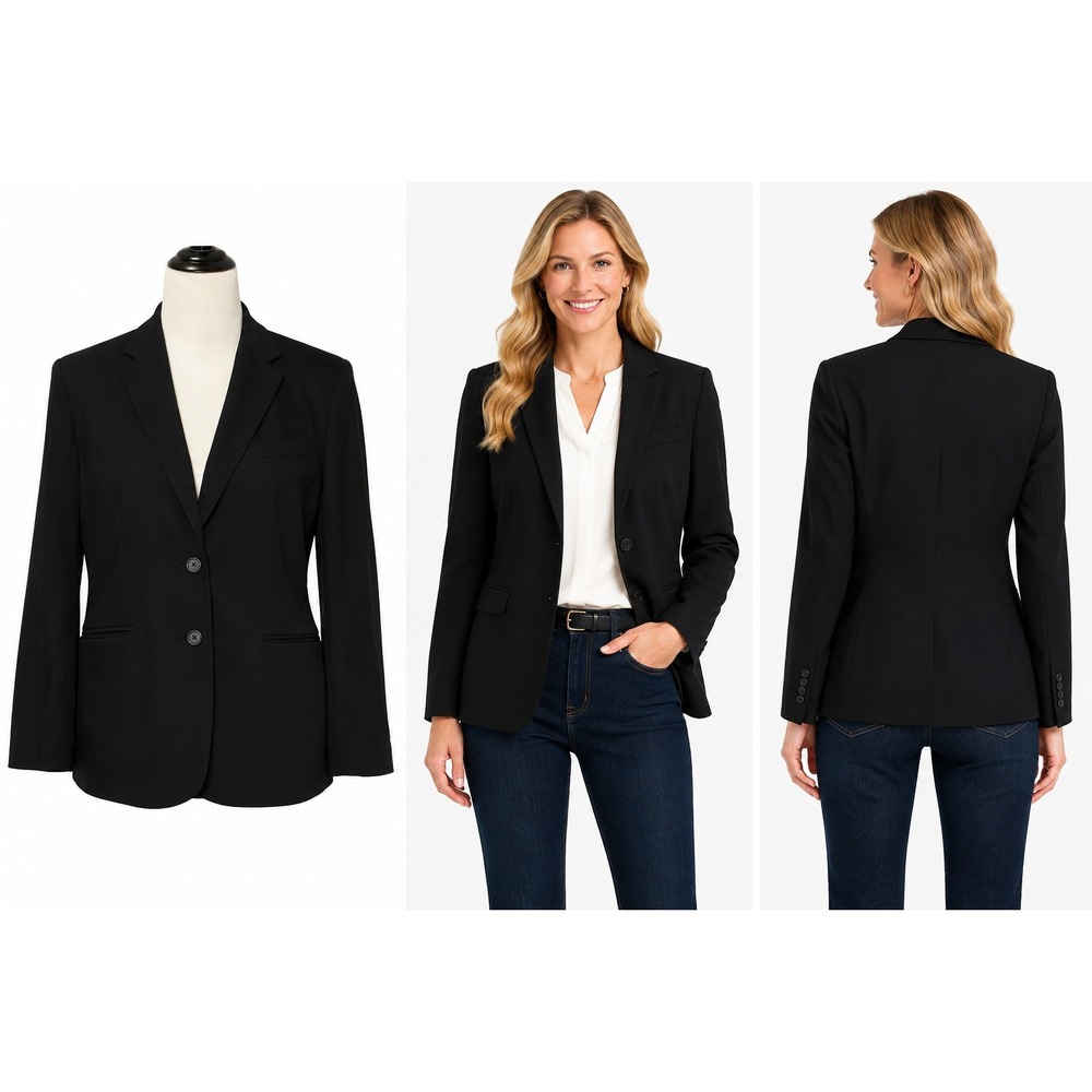Lauren Ralph Lauren Blazer 14P Dark Academia Preppy Classic Tailored Career Chic